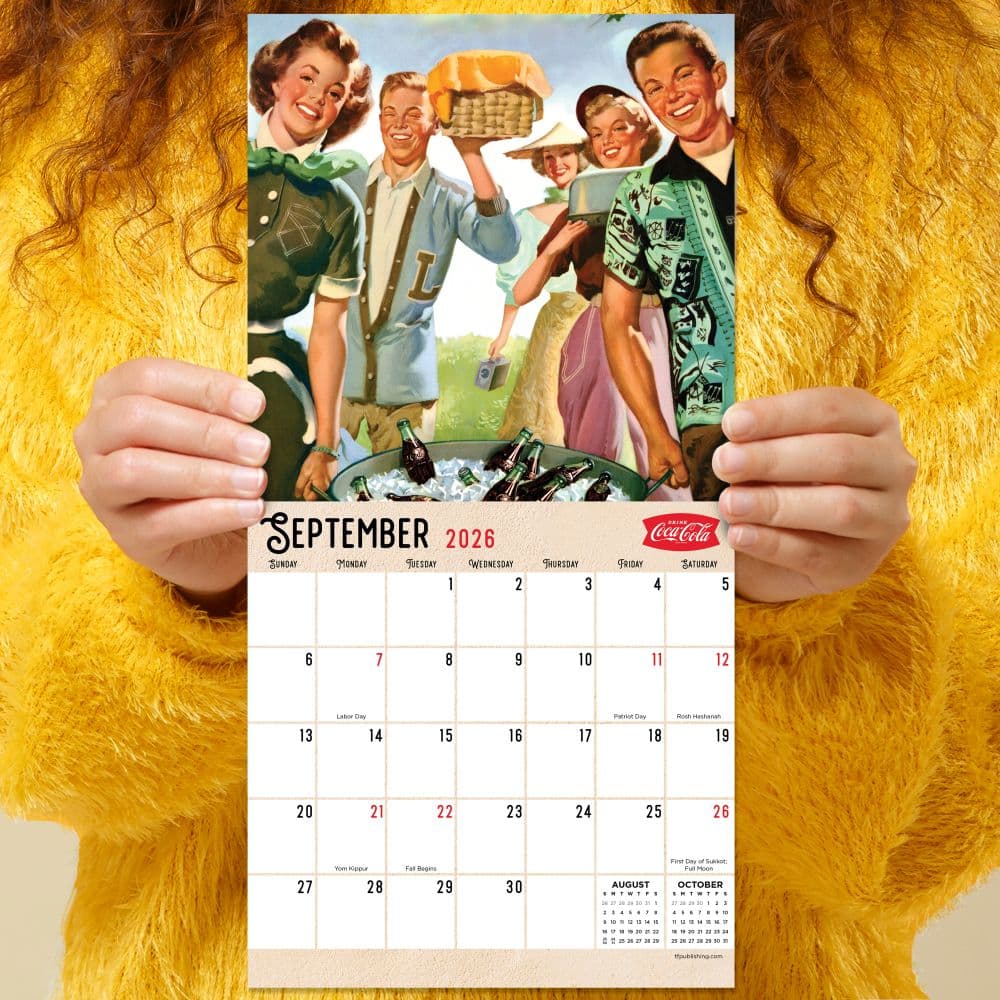 Coca Cola Nostalgia 2026 Mini Wall Calendar Fourth Alternate Image