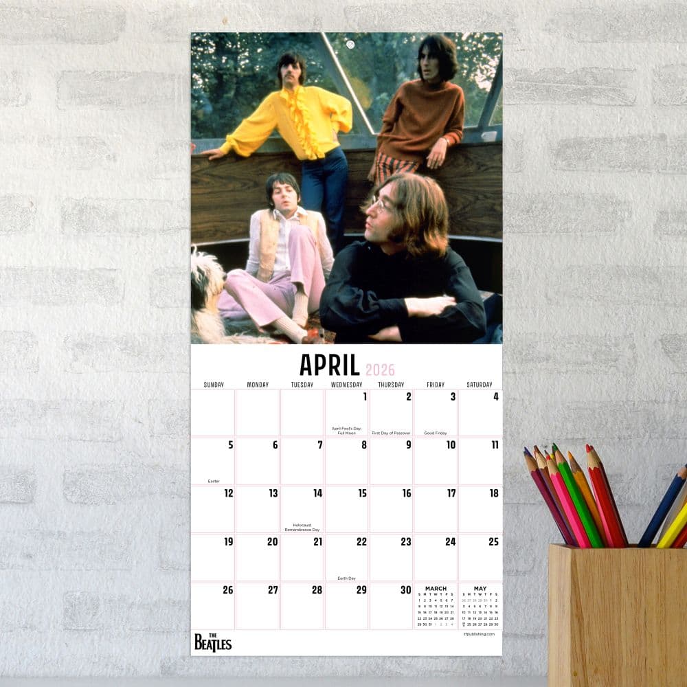 Beatles 2026 Mini Wall Calendar Third Alternate Image