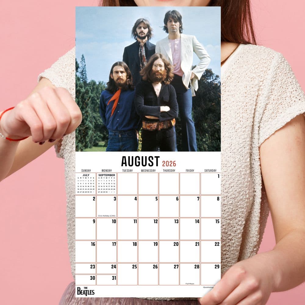 Beatles 2026 Mini Wall Calendar Fourth Alternate Image