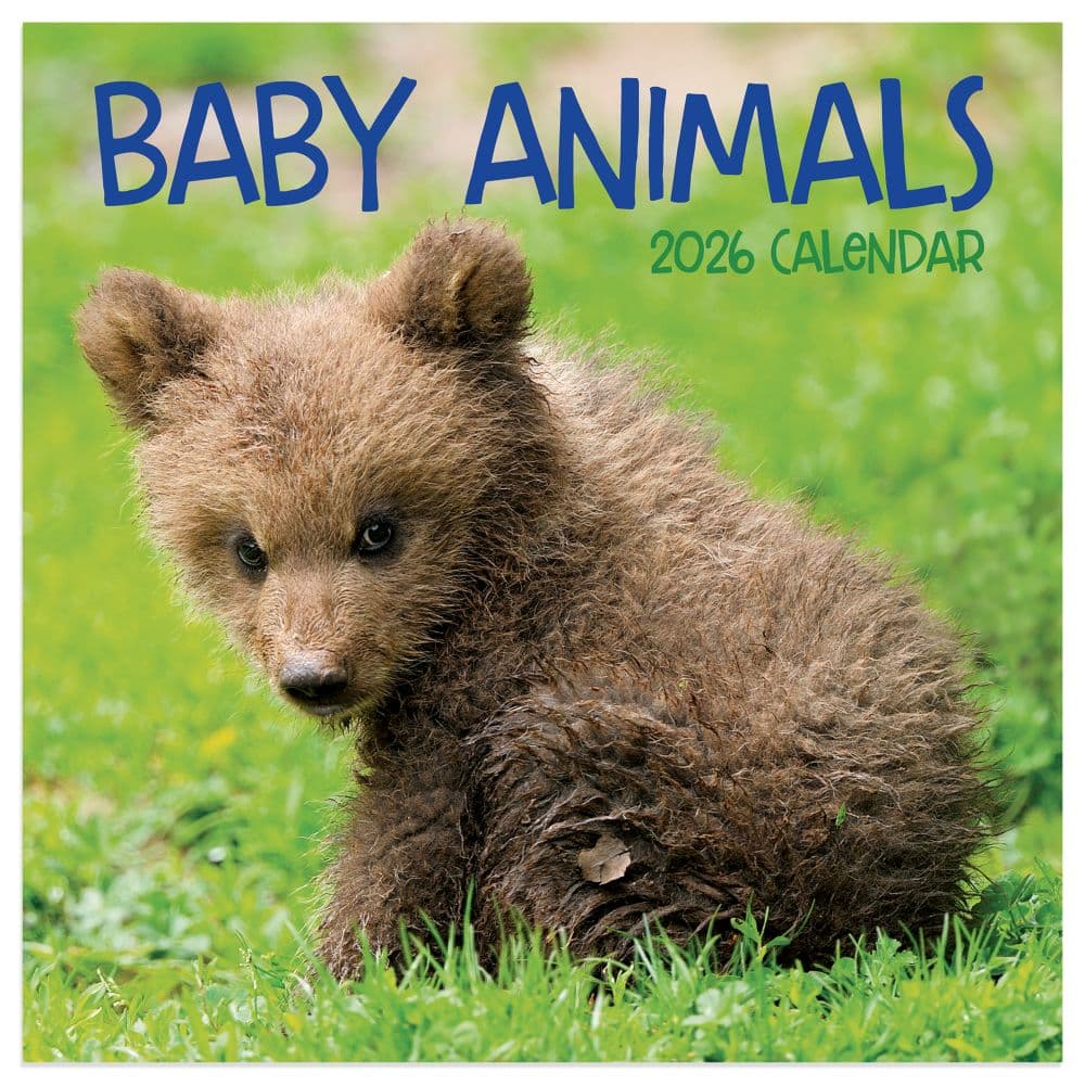 Baby Animals 2026 Mini Wall Calendar Main Product Image
