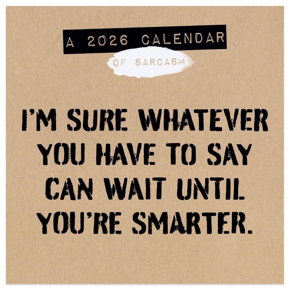 Anti Affirmations 2026 Mini Wall Calendar Main Product Image
