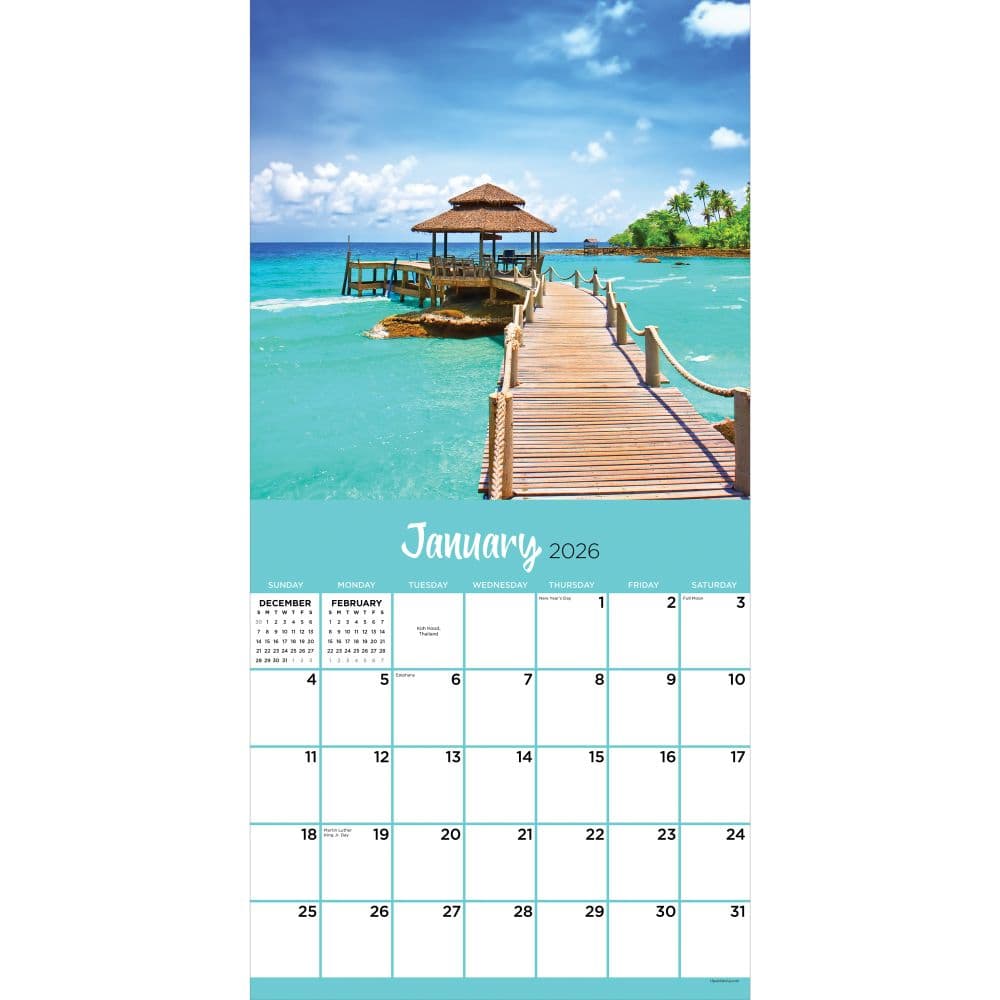 Tropical Escapes 2026 Wall Calendar Second Alternate Image