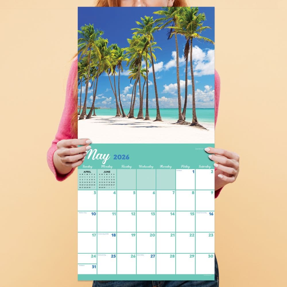 Tropical Beaches 2026 Wall Calendar Fourth Alternate Image