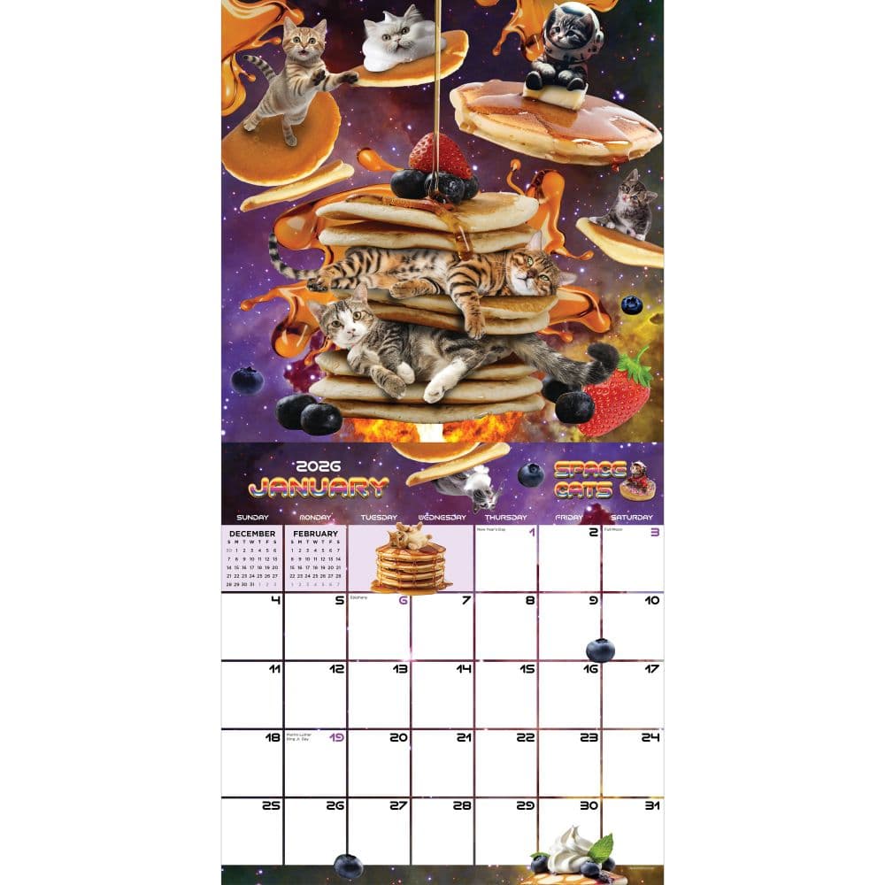 Space Cats 2026 Wall Calendar Second Alternate Image