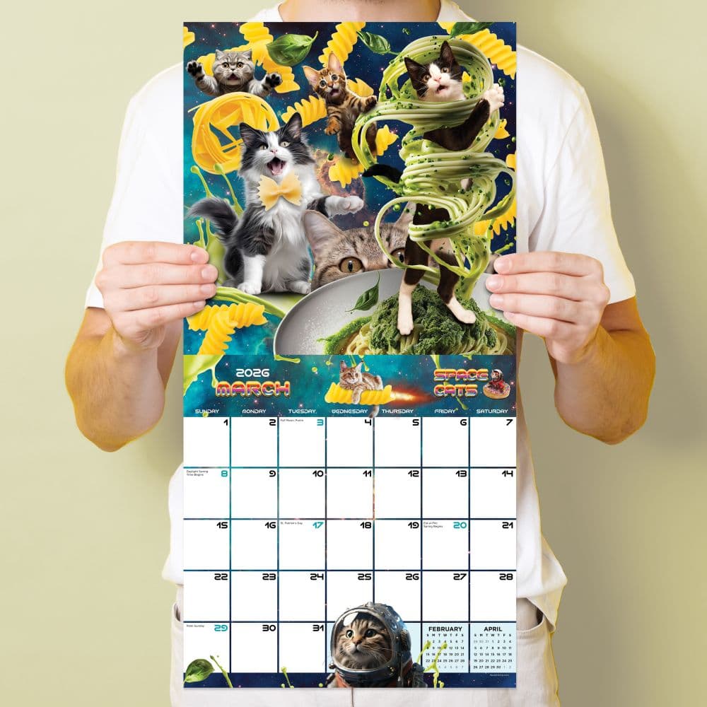 Space Cats 2026 Wall Calendar Fourth Alternate Image