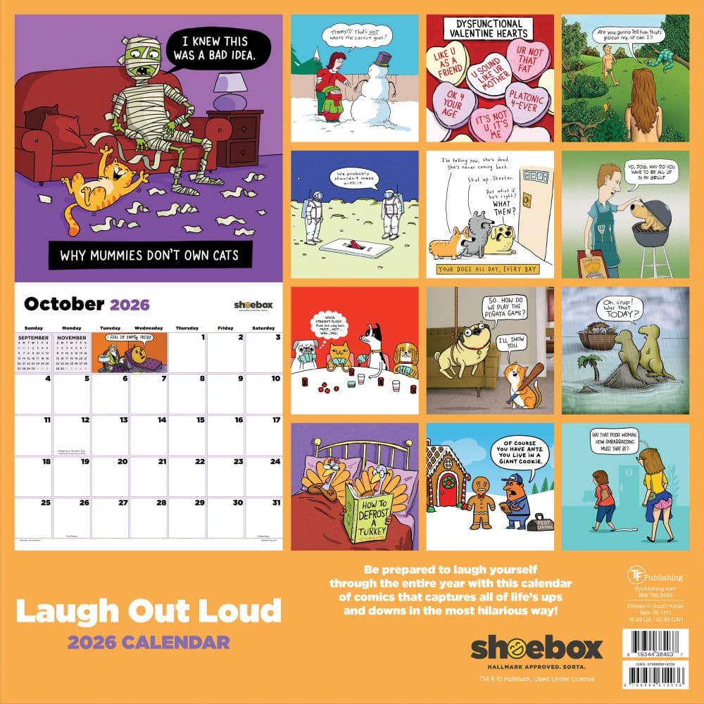Shoebox Laugh Out Loud 2026 Wall Calendar First Alternate Image
