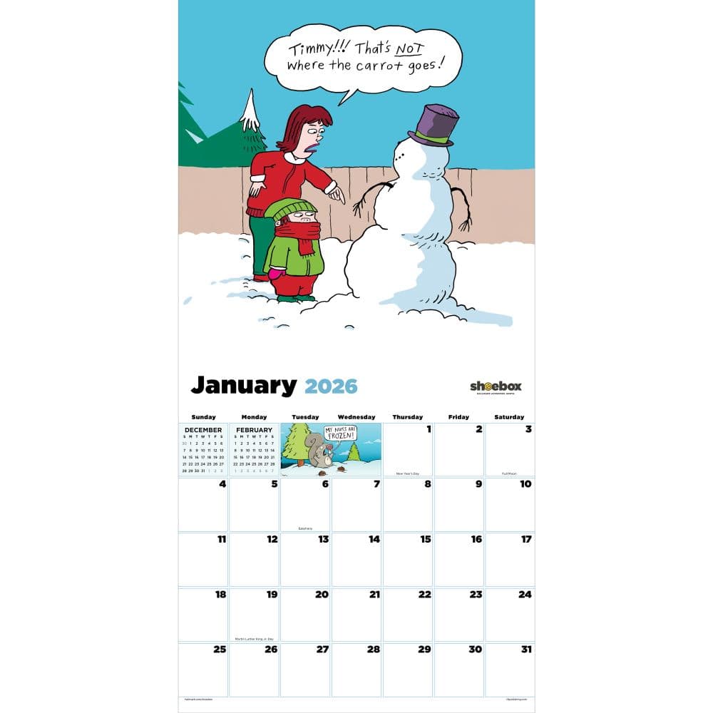 Shoebox Laugh Out Loud 2026 Wall Calendar Second Alternate Image