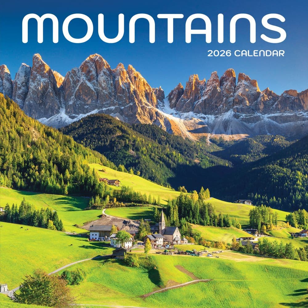 Mountains 2026 Wall Calendar Calendars Com