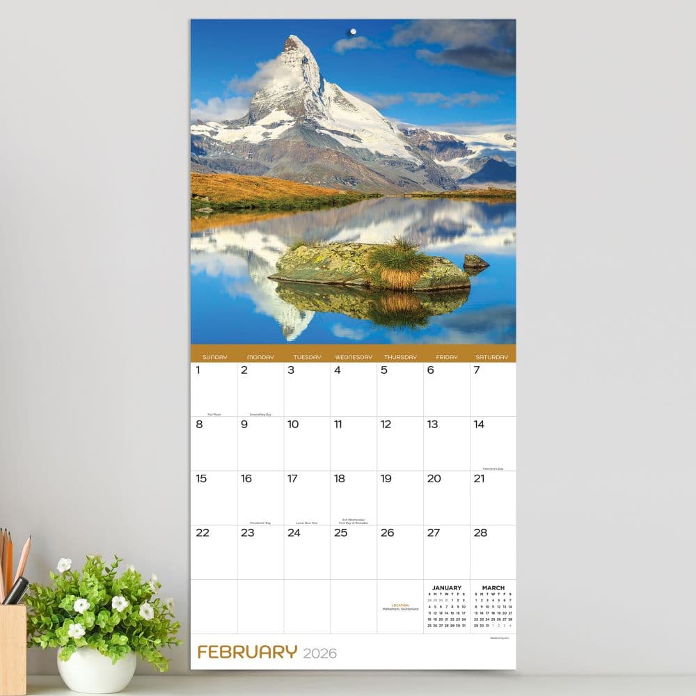 Mountains 2026 Wall Calendar Third Alternate Image