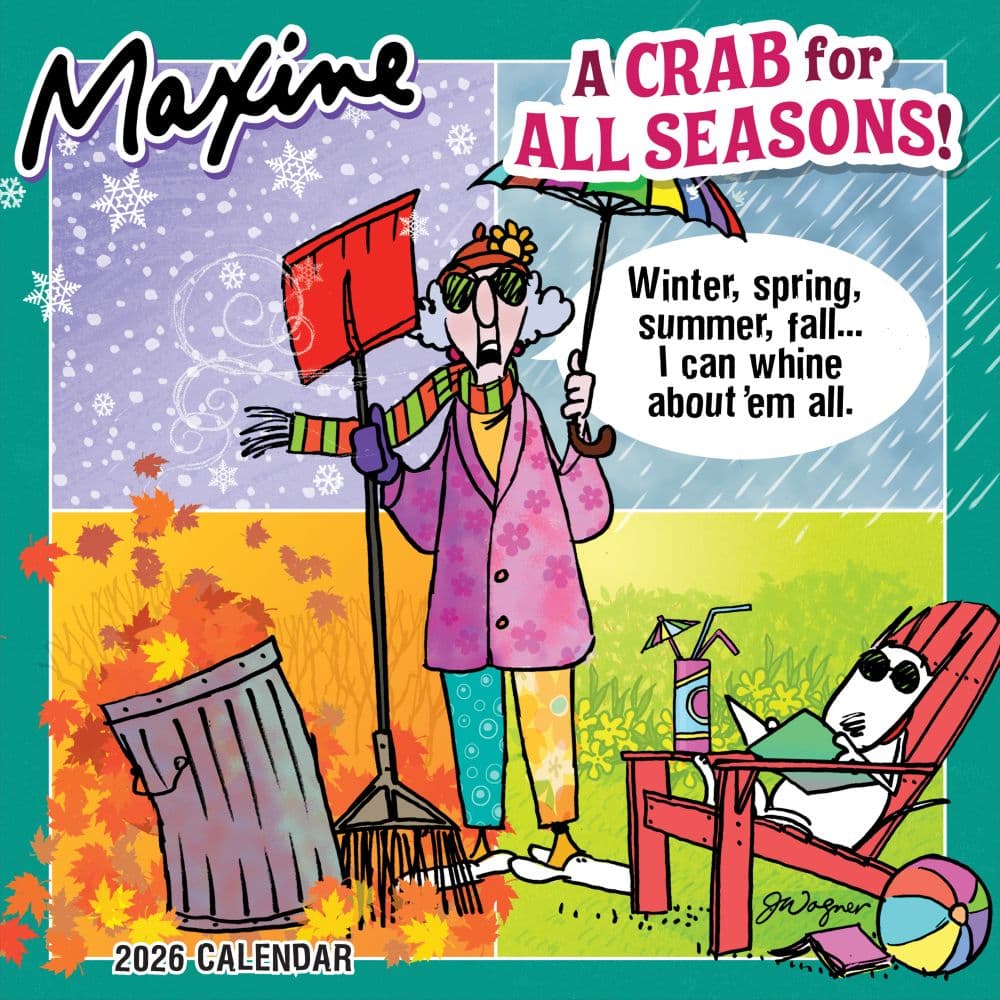 Maxine Homeowner Blues 2026 Wall Calendar Main Product Image