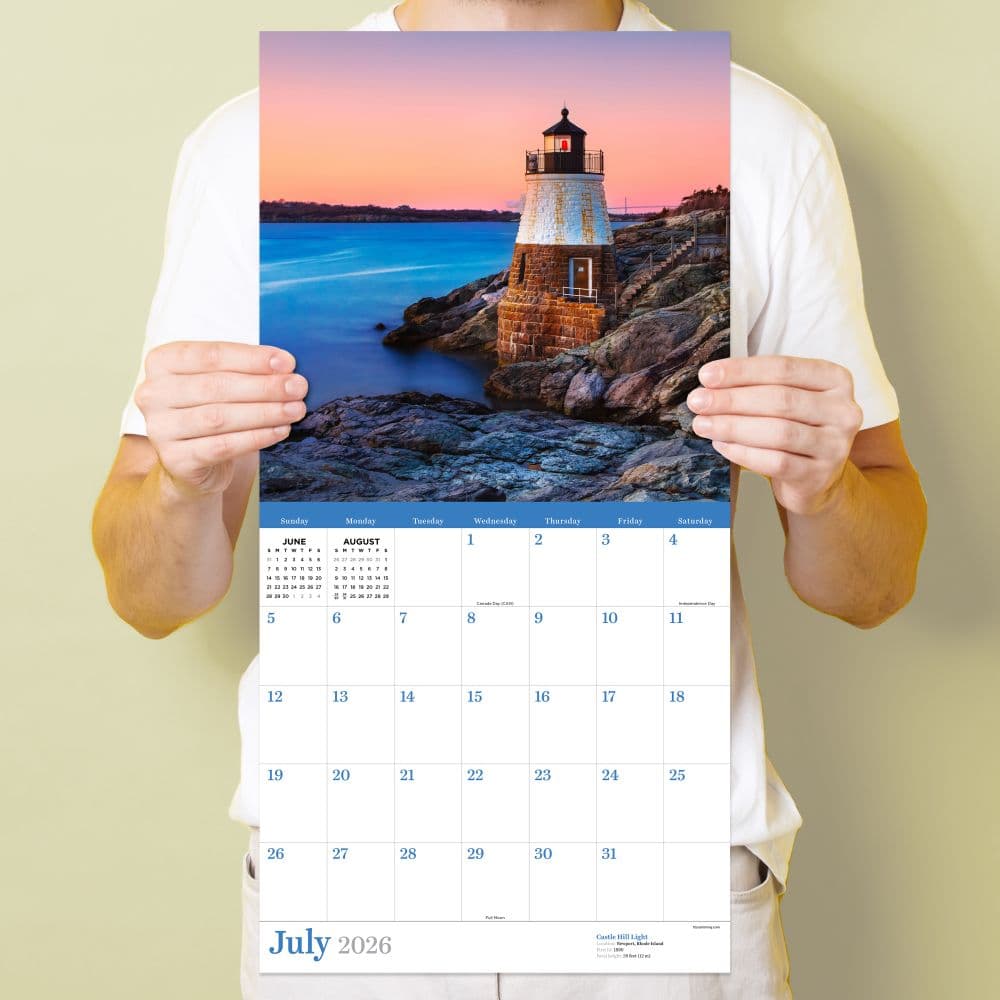 Lighthouses 2026 Wall Calendar Fourth Alternate Image