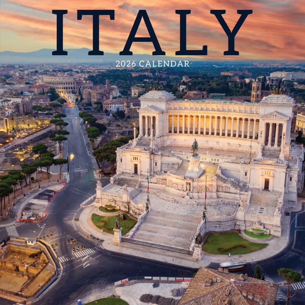 Italy 2026 Wall Calendar Main Product Image
