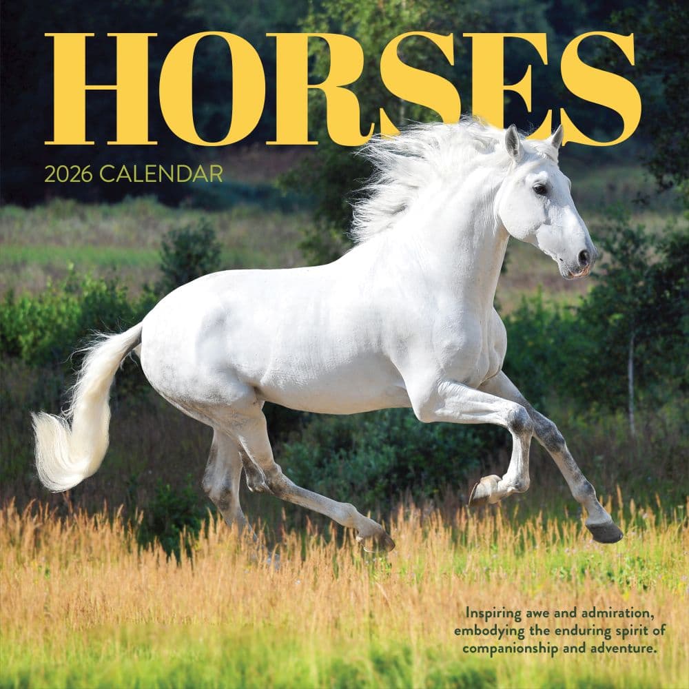 Horses 2026 Wall Calendar Main Product Image