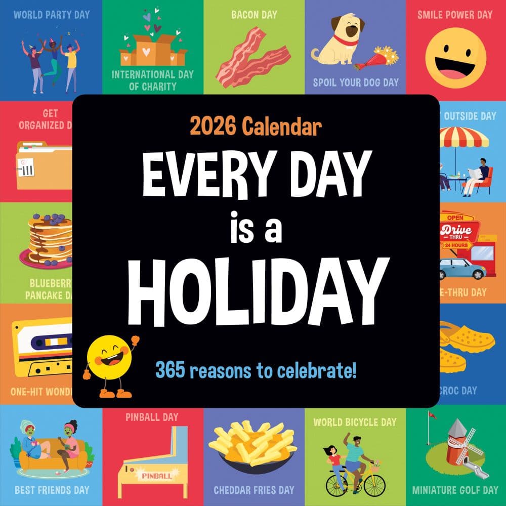 Every Day a Holiday 2026 Wall Calendar Every Day a Holiday 2026 Wall Calendar