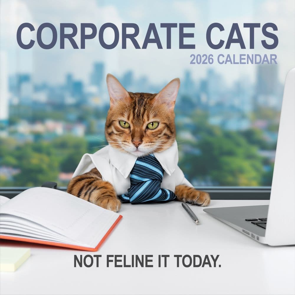 Corporate Cats 2026 Wall Calendar Main Product Image