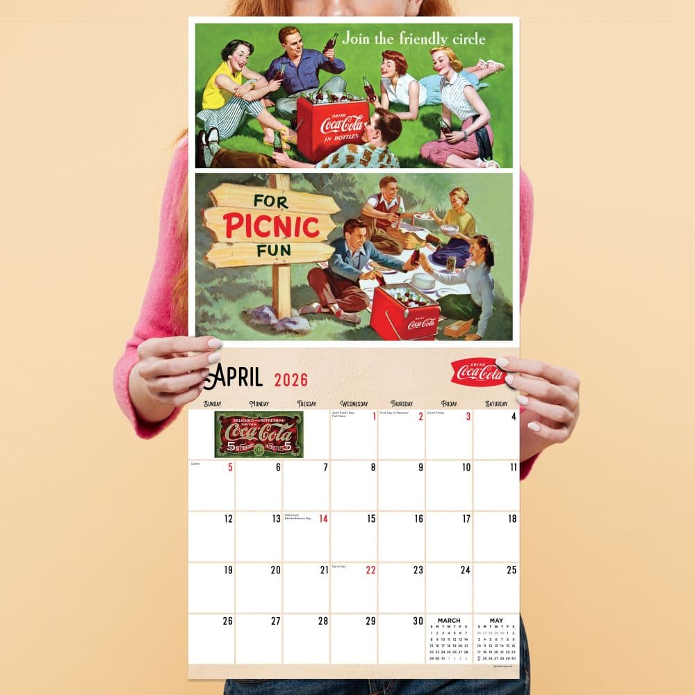 Coca-Cola Nostalgia 2026 Wall Calendar - Calendars.com