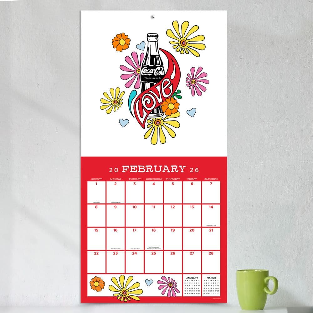 Coca Cola Vintage 2026 Wall Calendar - Calendars.com