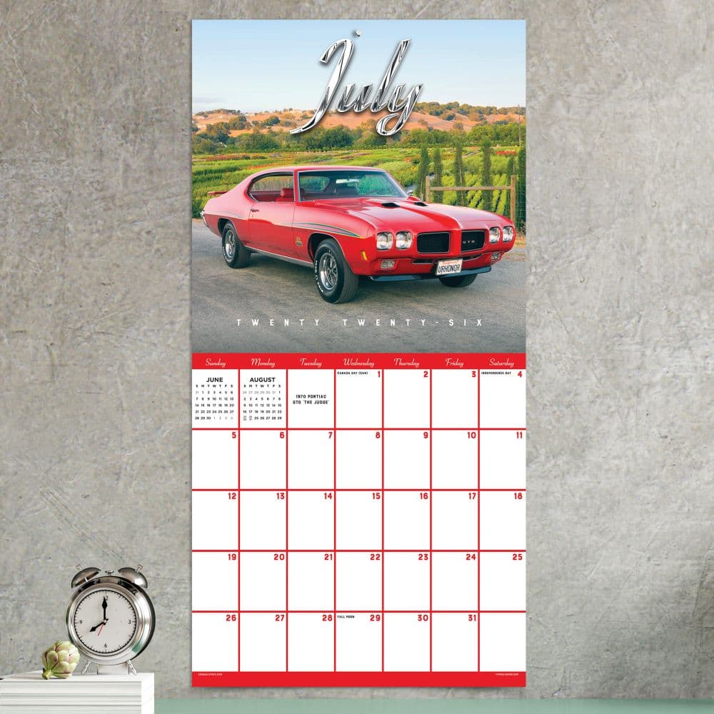 Classic Cars 2026 Wall Calendar Third Alternate Image