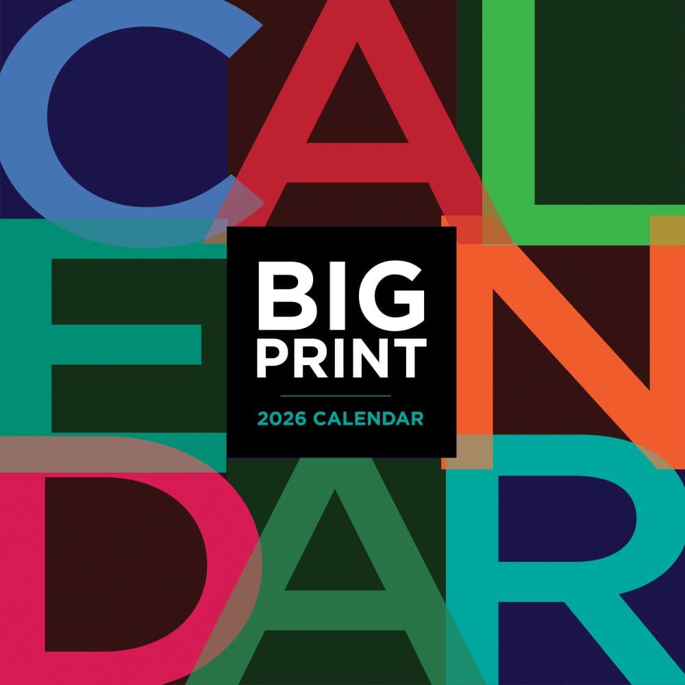 Big Print 2026 Wall Calendar Main Product Image
