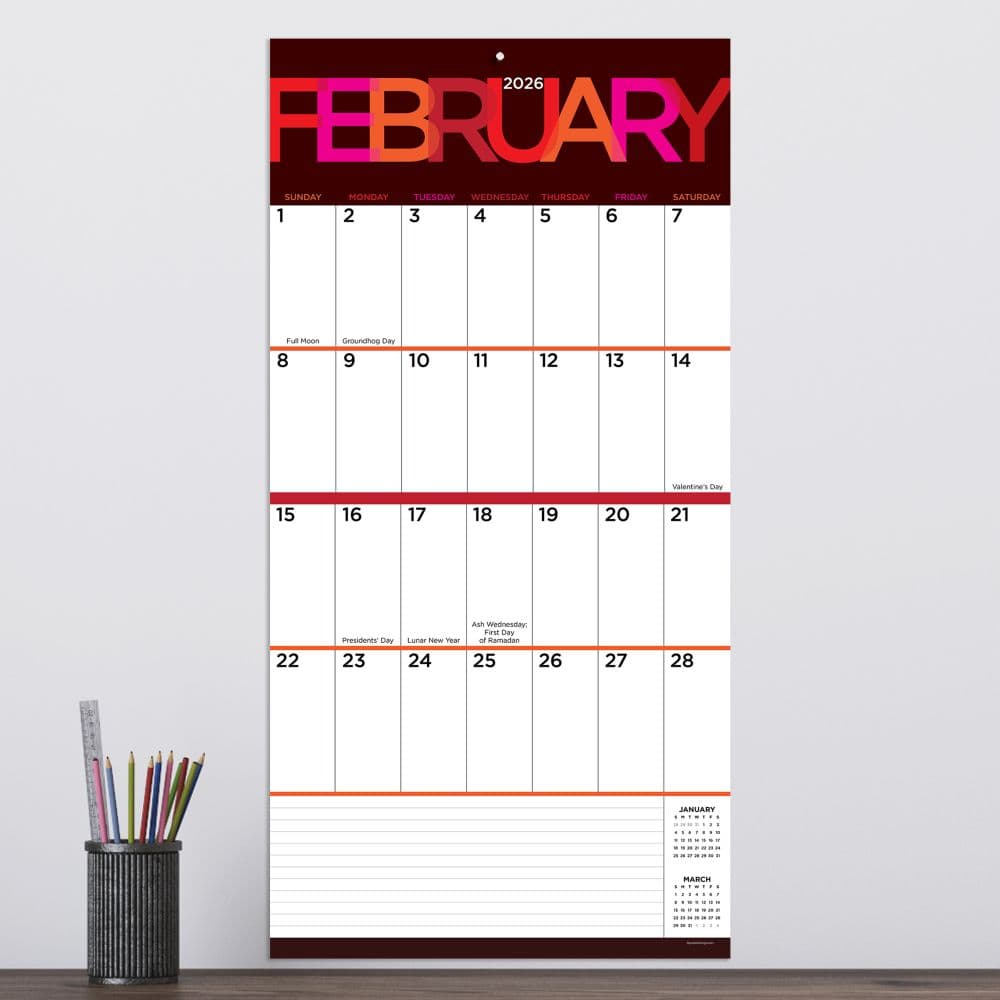 Big Print 2026 Wall Calendar Third Alternate Image