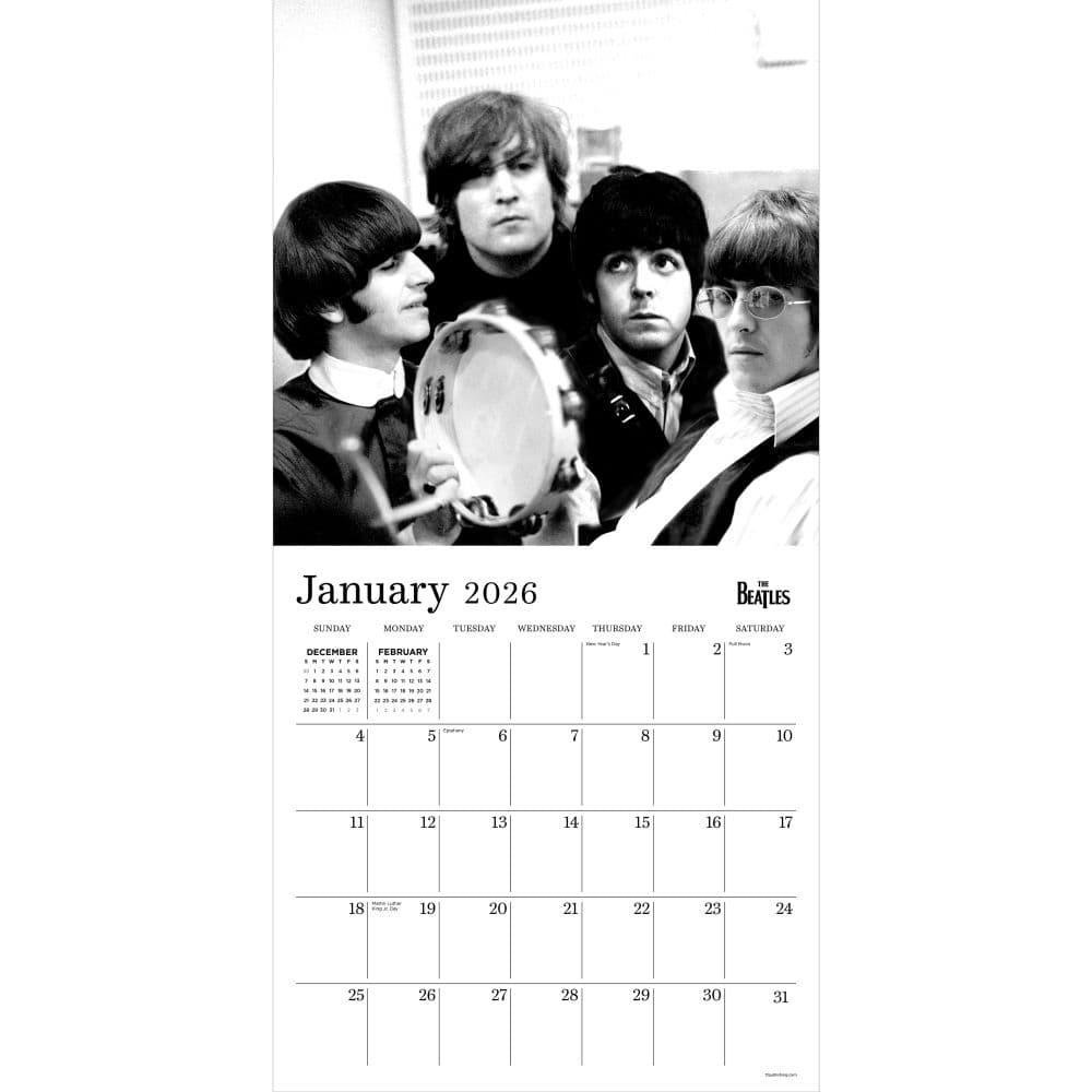 Beatles A Day in the Life 2026 Wall Calendar Second Alternate Image