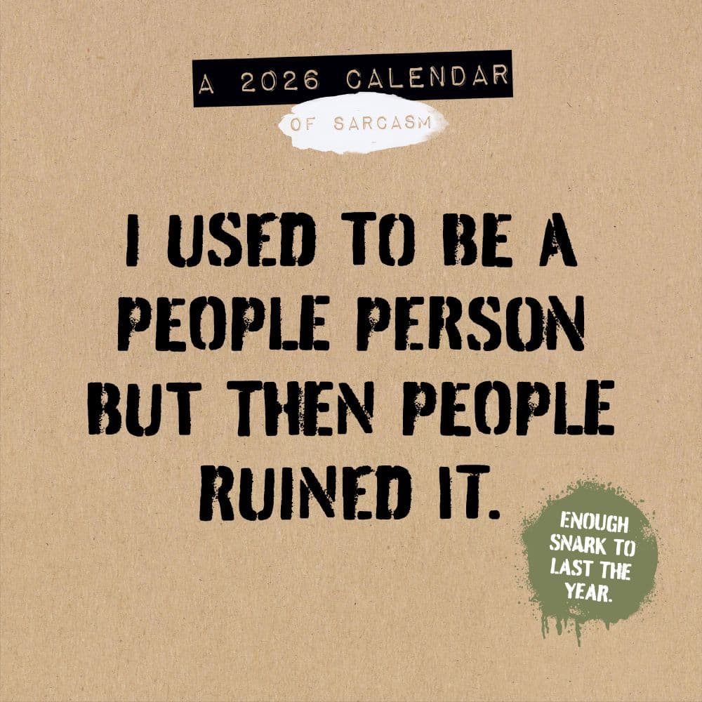 AntiAffirmations 2026 Wall Calendar Main Product Image