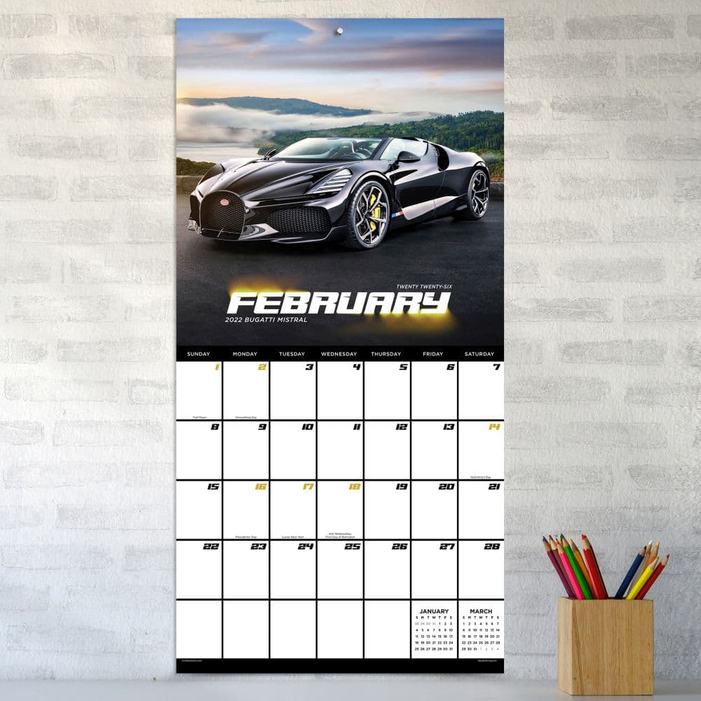 Dream Cars 2026 Wall Calendar Third Alternate Image