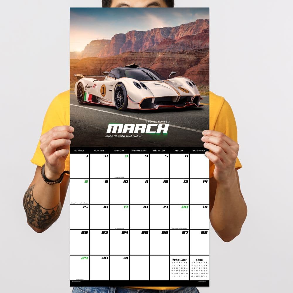 Dream Cars 2026 Wall Calendar Fourth Alternate Image