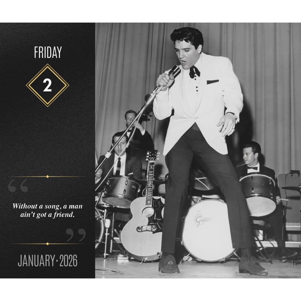 Elvis 2026 Desk Calendar Third Alternate Image