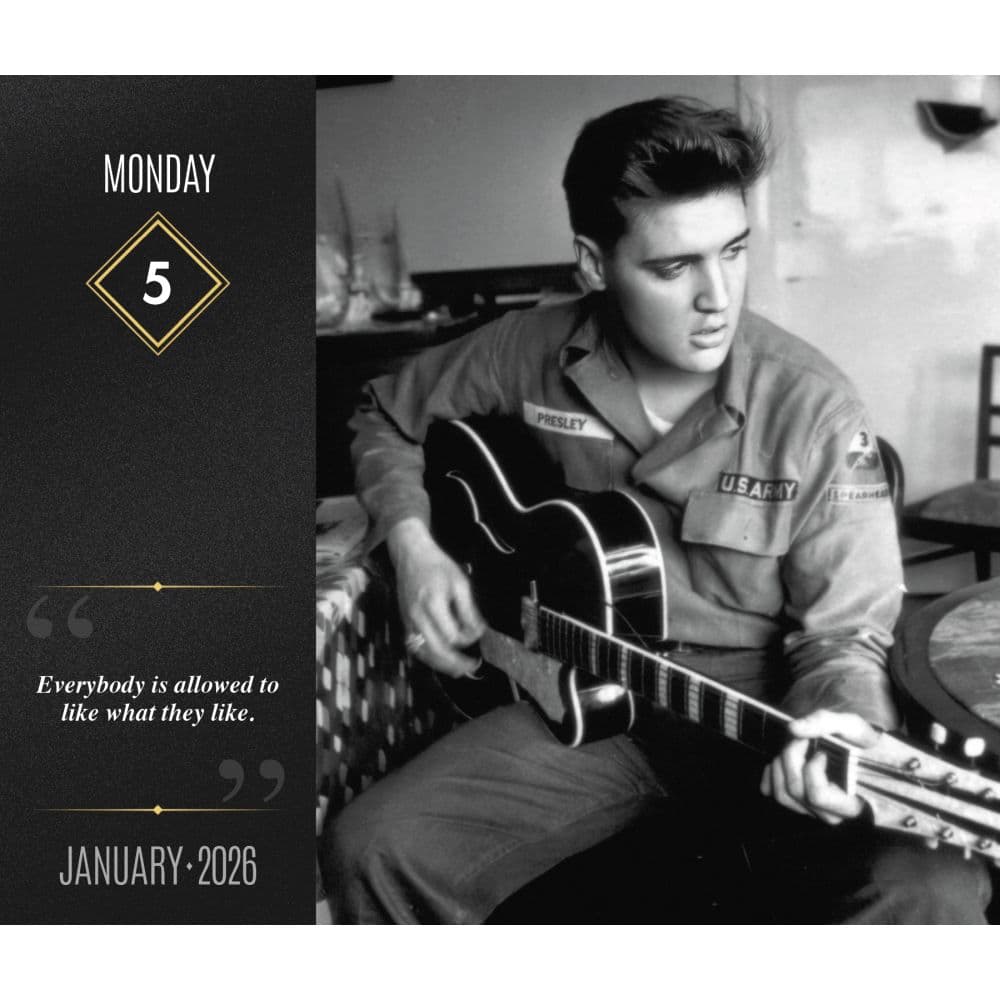 Elvis 2026 Desk Calendar Fifth Alternate Image