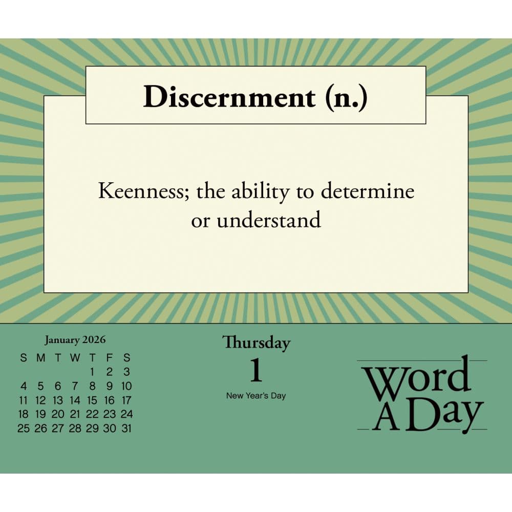 Word a Day 2026 Desk Calendar Second Alternate Image