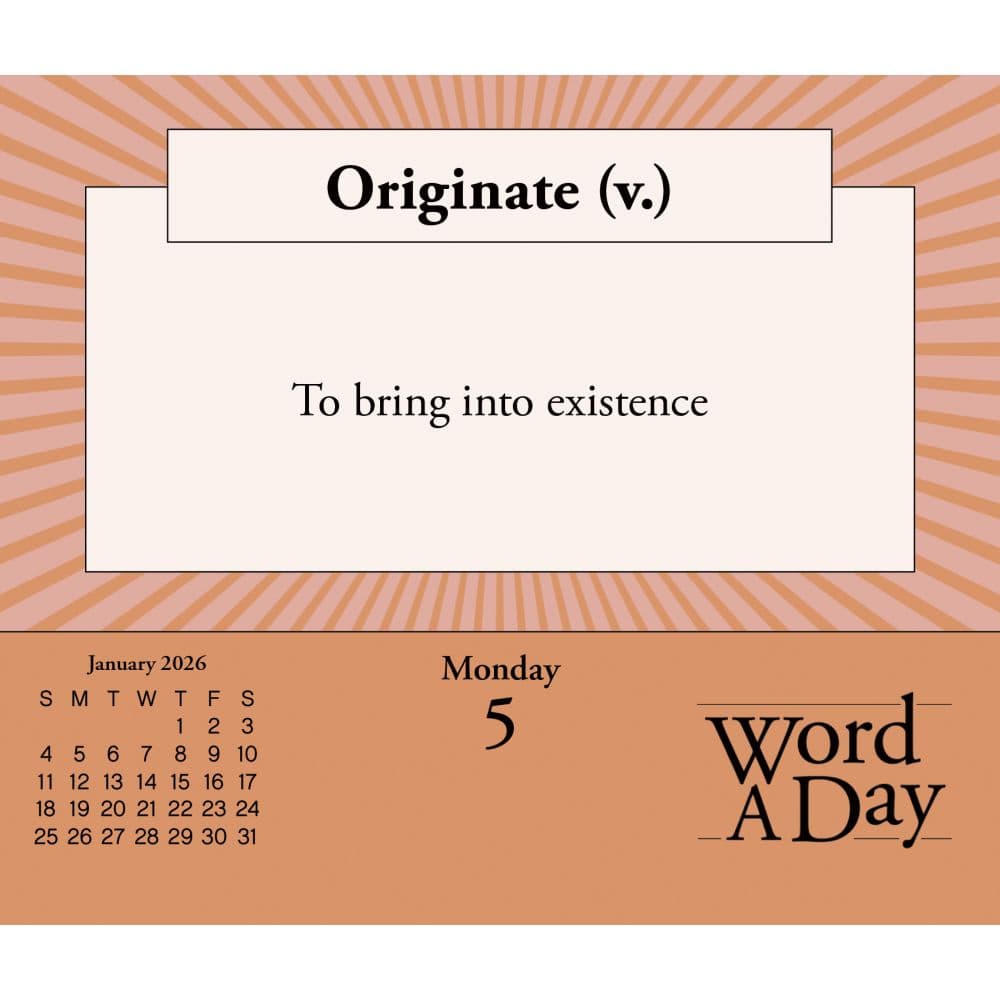 Word a Day 2026 Desk Calendar Fifth Alternate Image