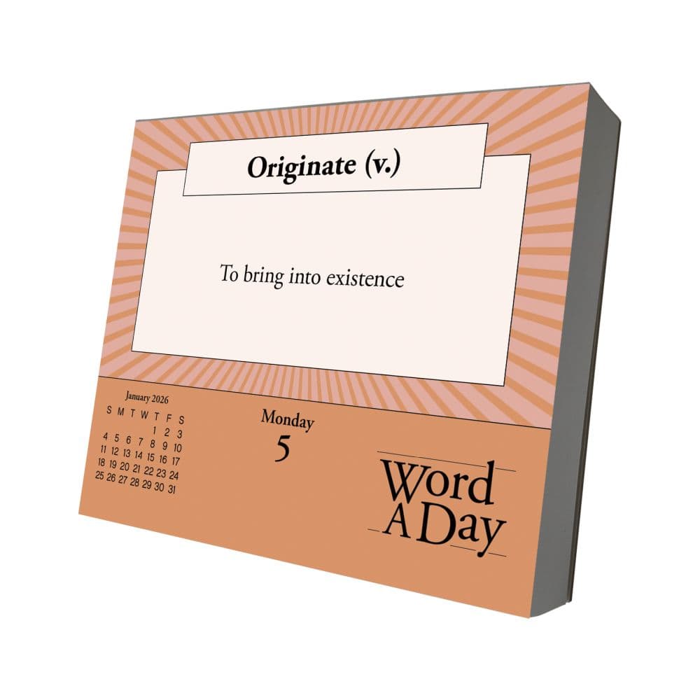 Word a Day 2026 Desk Calendar Seventh Alternate Image