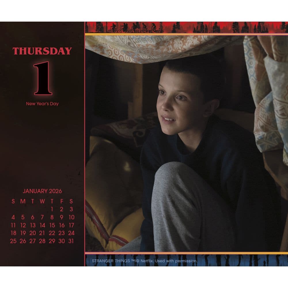 Stranger Things 2026 Desk Calendar Second Alternate Image