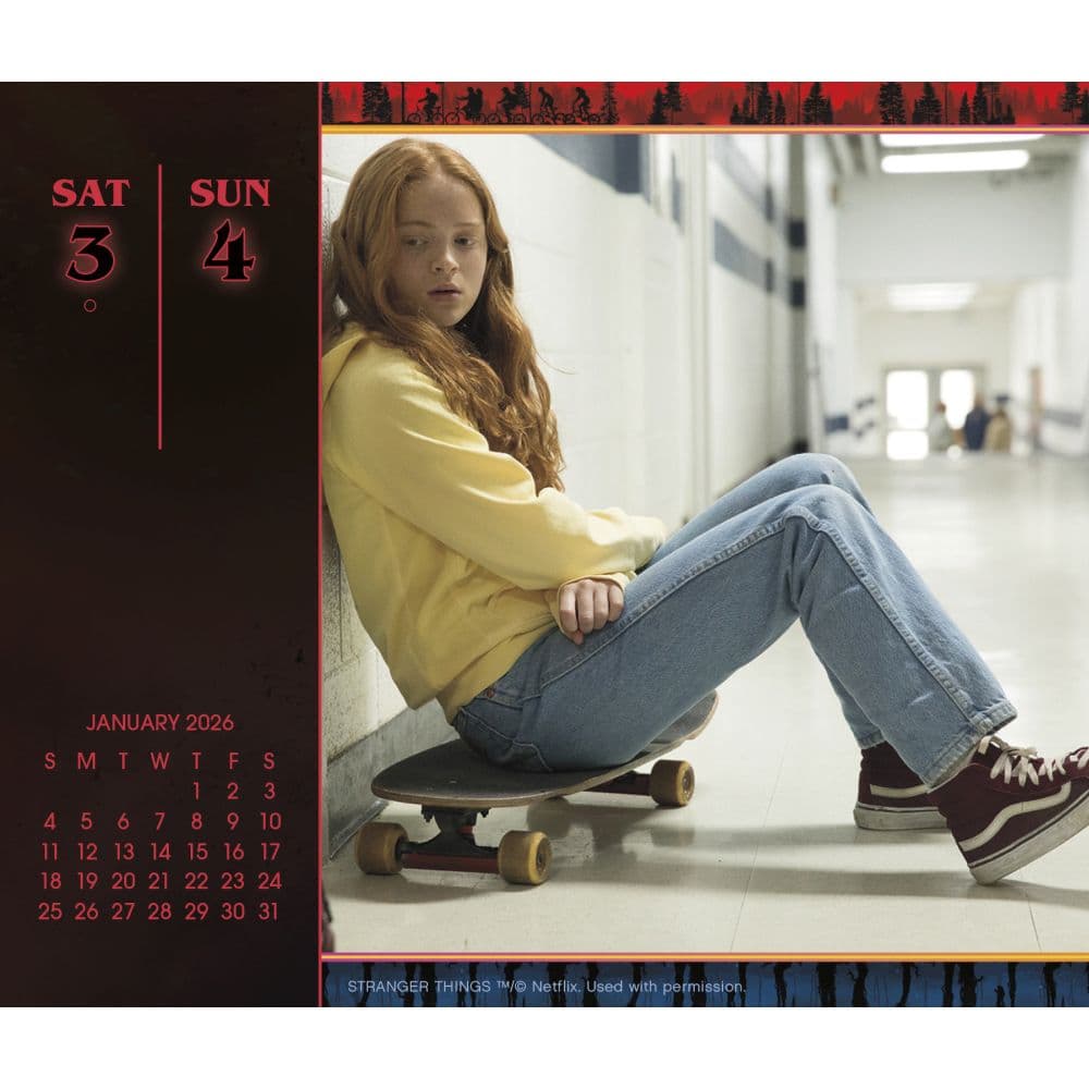 Stranger Things 2026 Desk Calendar Fourth Alternate Image