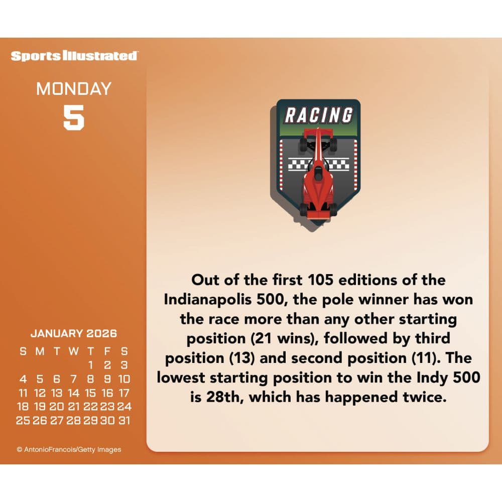 Sports Illustrated 2026 Desk Calendar Second Alternate Image