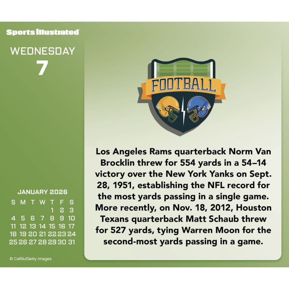 Sports Illustrated 2026 Desk Calendar Fourth Alternate Image