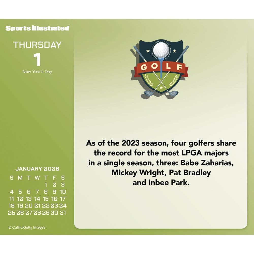 Sports Illustrated 2026 Desk Calendar Fifth Alternate Image