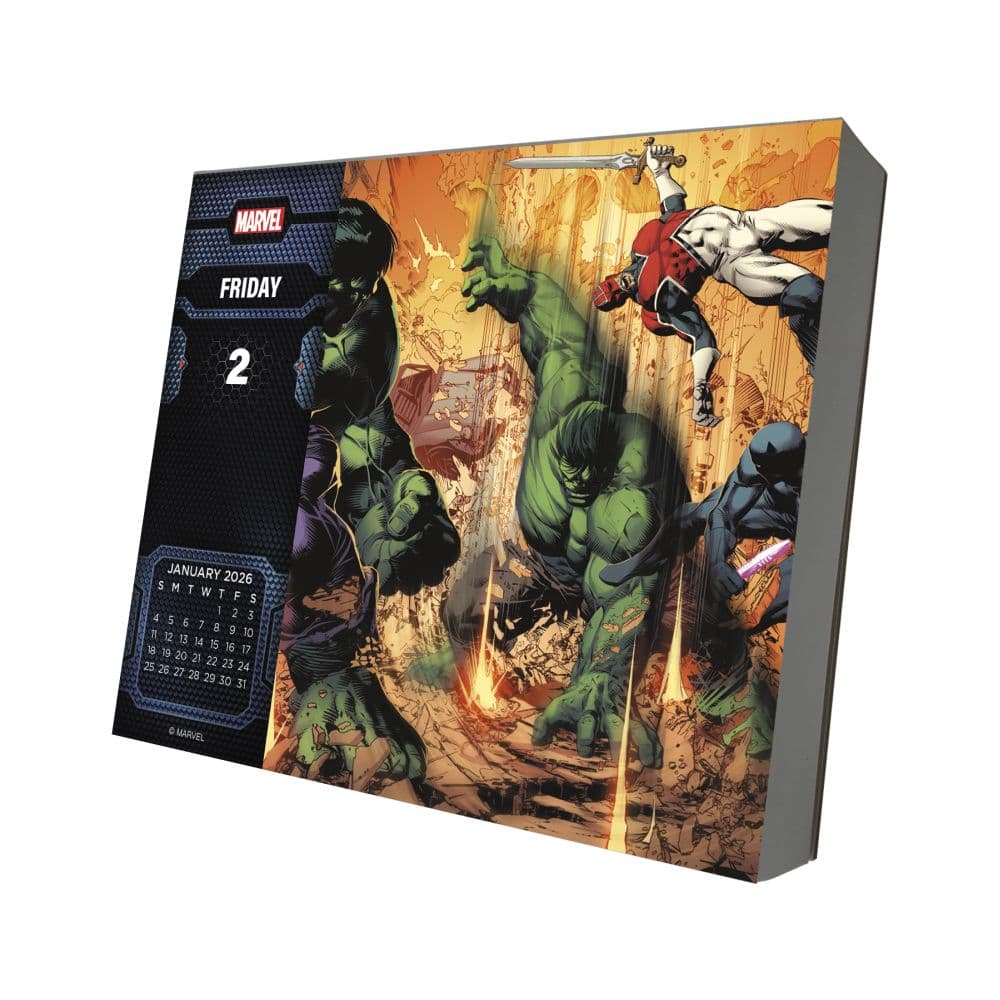 Marvel History 2026 Desk Calendar First Alternate Image