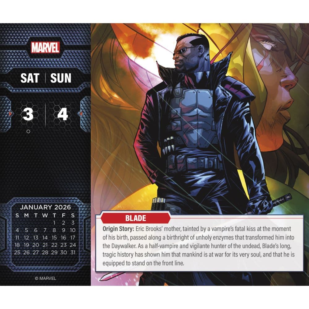 Marvel History 2026 Desk Calendar Fourth Alternate Image