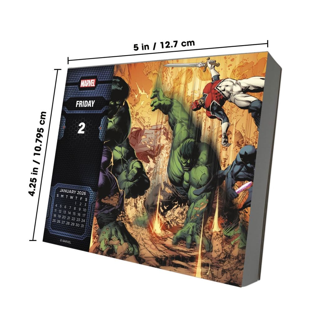 Marvel History 2026 Desk Calendar Ninth Alternate Image