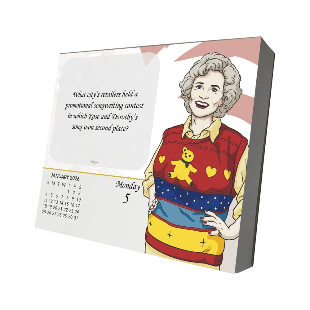 Golden Girls 2026 Desk Calendar Seventh Alternate Image