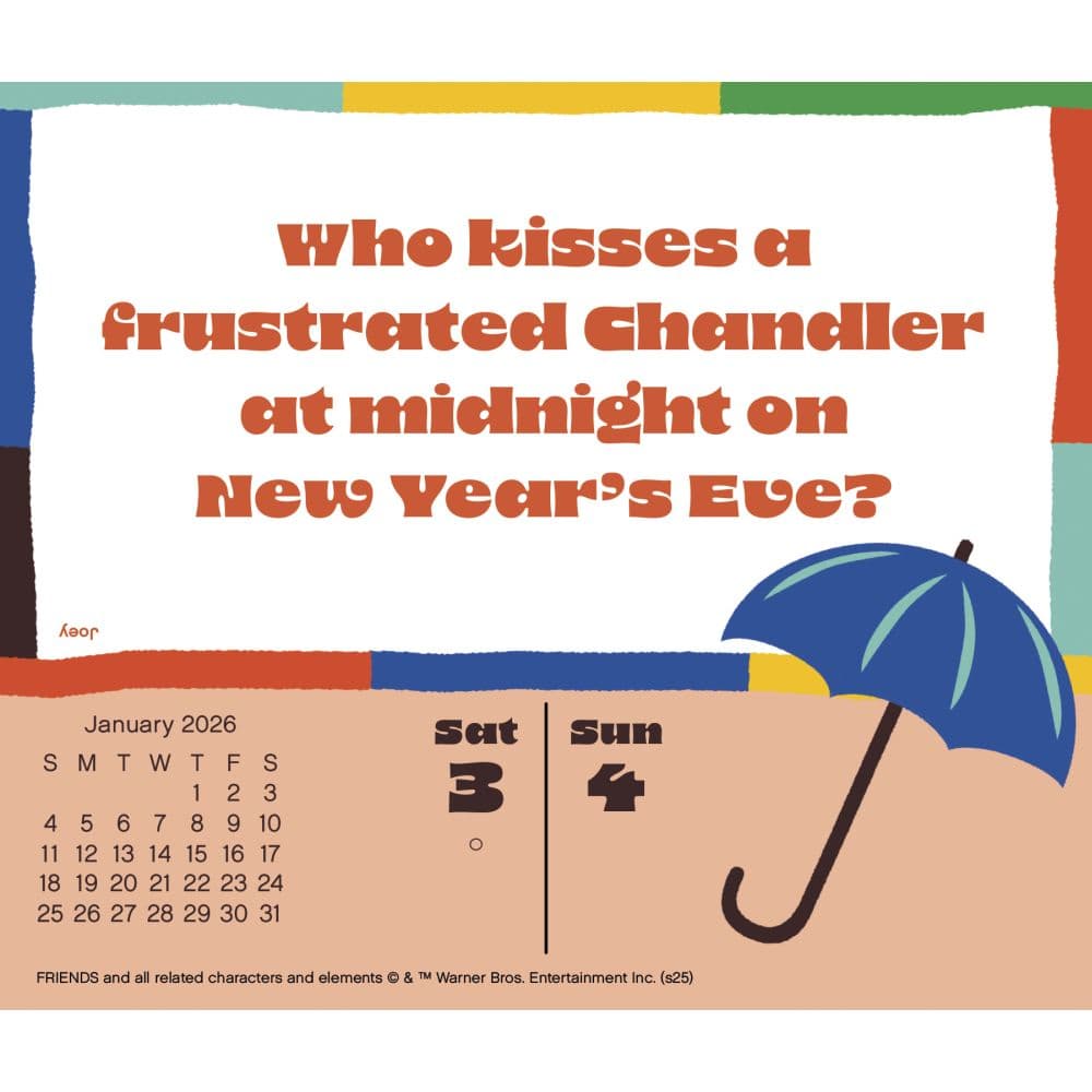 Friends 2026 Desk Calendar Fourth Alternate Image