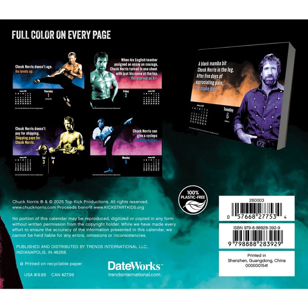 Chuck Norris 2026 Desk Calendar First Alternate Image