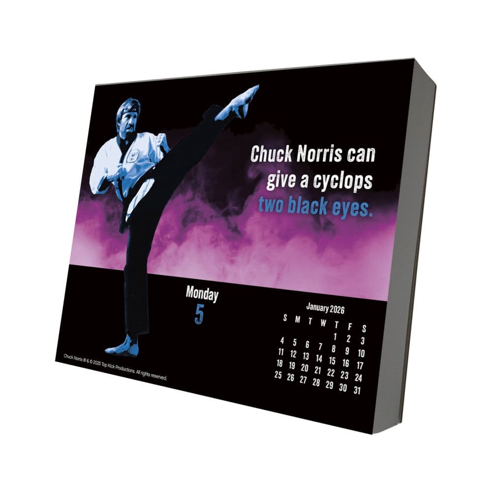 Chuck Norris 2026 Desk Calendar Seventh Alternate Image