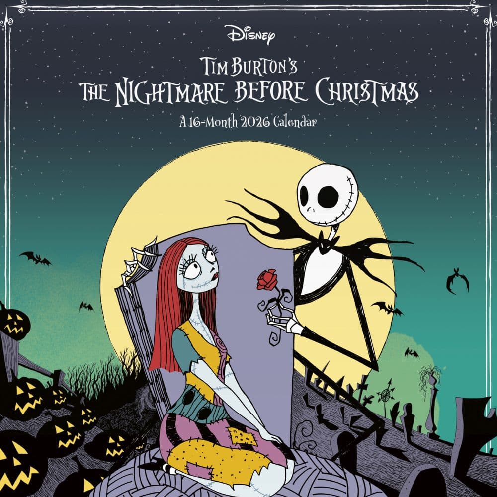 Nightmare Before Xmas 2026 Mini Wall Calendar Main Product Image