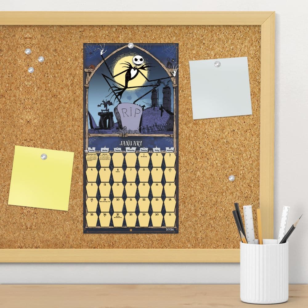 Nightmare Before Xmas 2026 Mini Wall Calendar Fourth Alternate Image