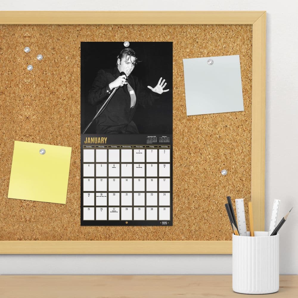 Elvis 2026 Mini Wall Calendar Fourth Alternate Image