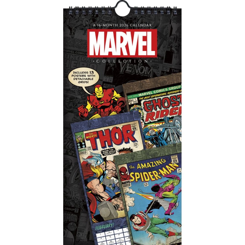 Marvel Comics 2026 Slim Poster 2026 Wall Calendar  Main Product Image