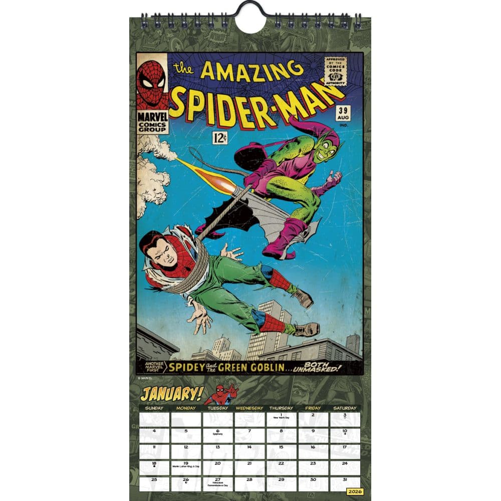 Marvel Comics 2026 Slim Poster 2026 Wall Calendar  Second Alternate Image
